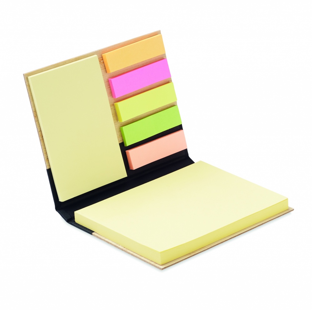 Logotrade promotional gift image of: Bamboo sticky note memo pad